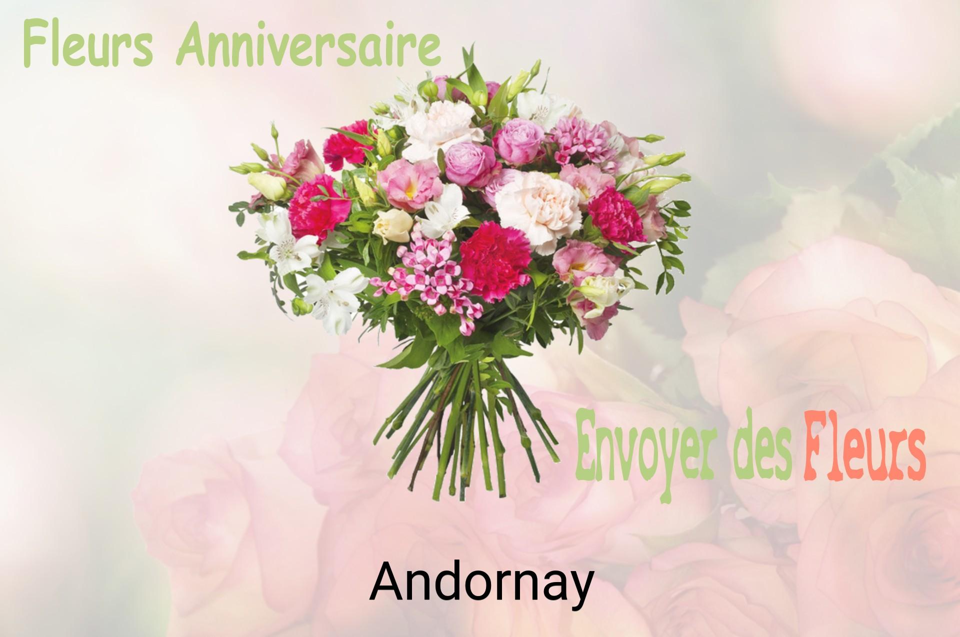 Bouquet de fleurs d’anniversaire livré à Andornay